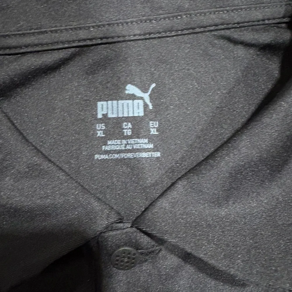 Puma Black Polo Shirt- Men XL - Picture 3 of 5